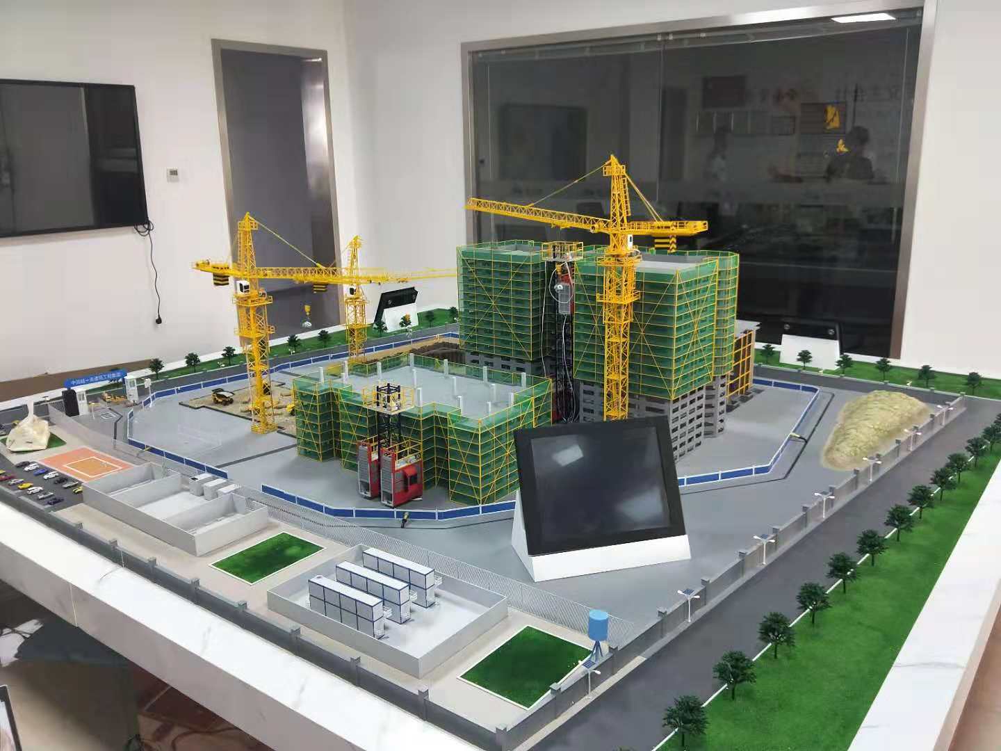 阿合奇县建筑施工场景模型